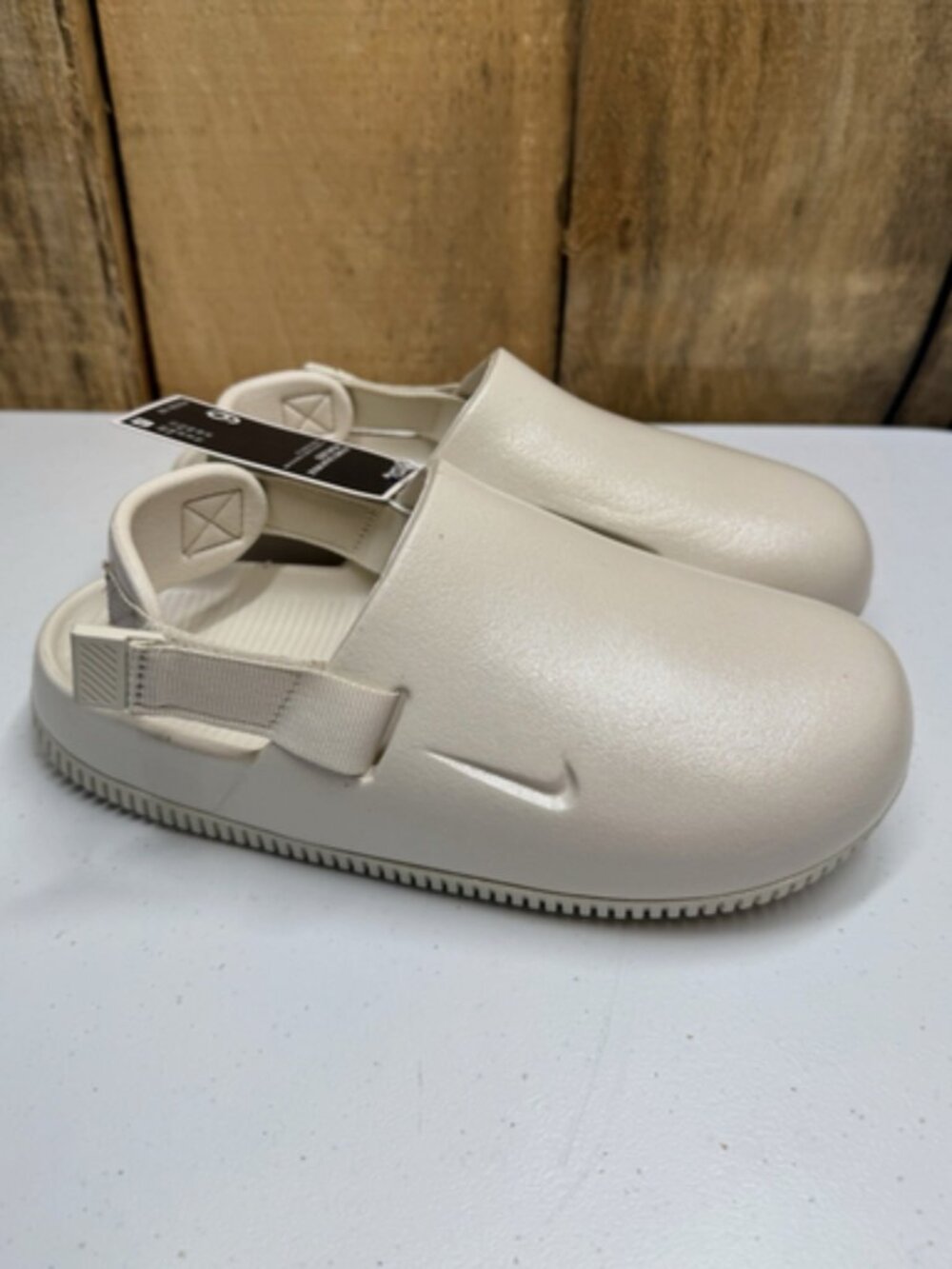 NIKE Calm Mule Oearkized Womens Size 10 Beige NWOB